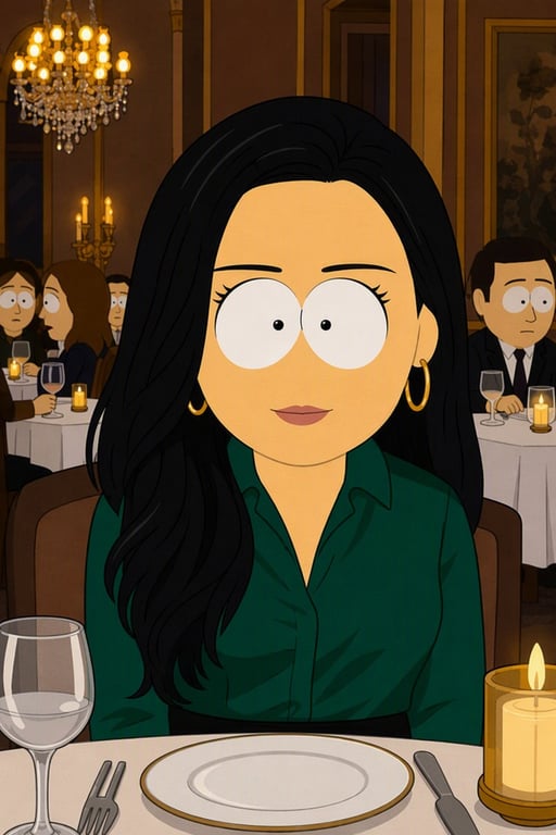 Dinner-night portrait