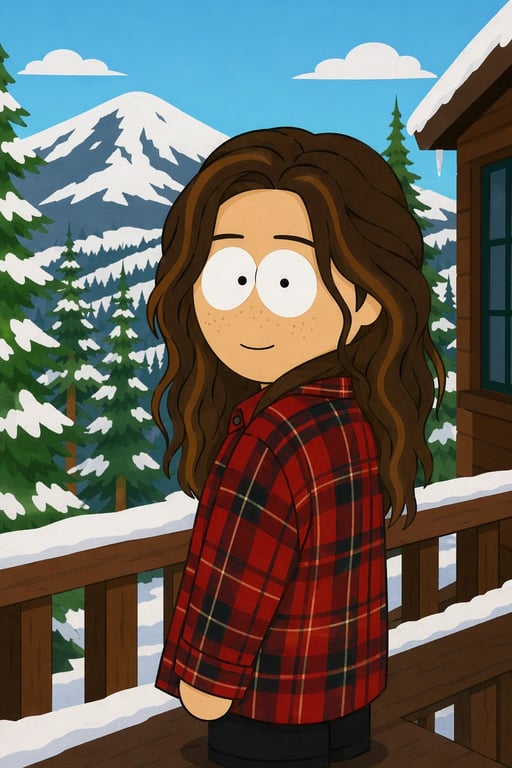 Mountain cabin portrait